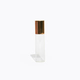 15ml Clear Roller Bottle – Gold Lid