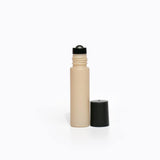 10ml Nude Glass Roller Bottle – Black Lid